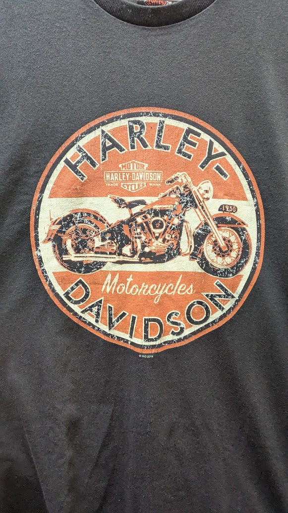 RARE! Harley-Davidson 2011 Military Sales Motorcycle Graphic T-Shirt – Made in USA