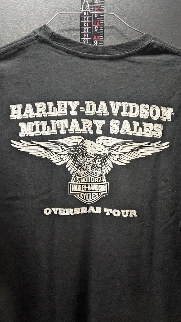 RARE! Harley-Davidson 2011 Military Sales Motorcycle Graphic T-Shirt – Made in USA