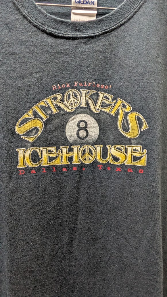 Rick Fairless Strokers Icehouse Dallas T-Shirt – Men’s 2XL
