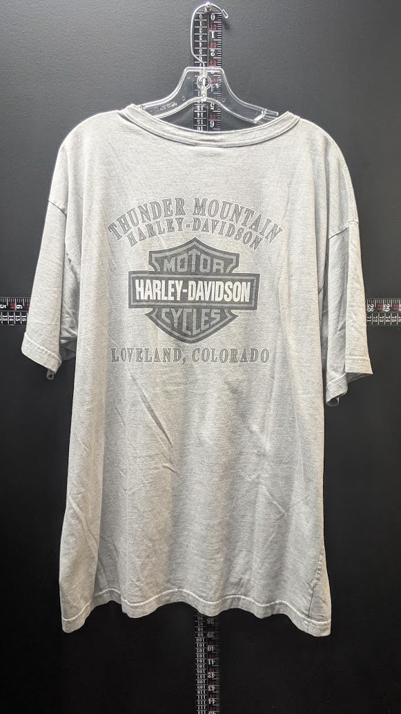 2004 Harley-Davidson Thunder Mountain Loveland Colorado T-Shirt – Men’s 2X