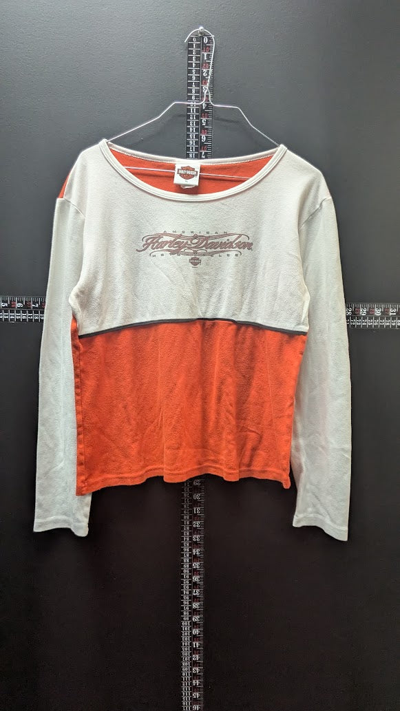 2004 Harley-Davidson Motorcycles Colorblock Long Sleeve Shirt – XL