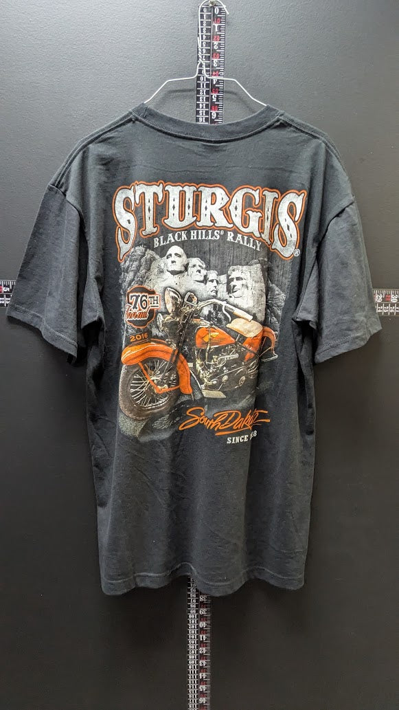 2016 Sturgis Black Hills Rally 76th Annual T-Shirt – Men’s Large