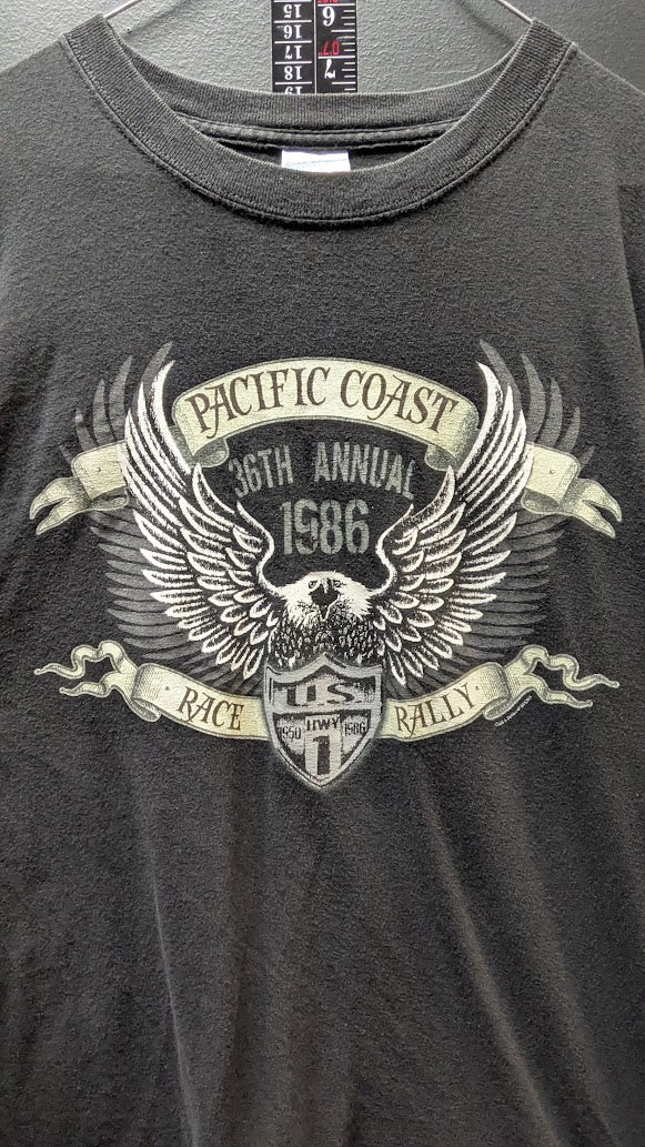 1986 Pacific Coast 36th Annual Race Rally T-Shirt – Men’s L