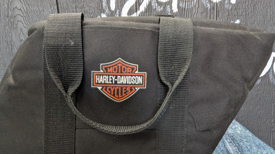 Vintage Harley-Davidson Soft Cooler Black Bar & Shield Insulated Motorcycle