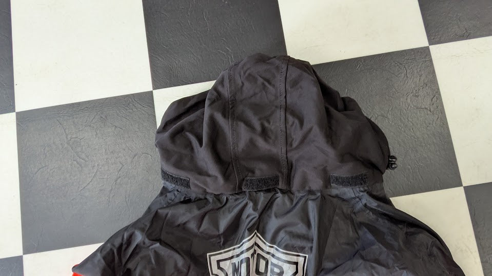 Vintage Harley-Davidson 2-Pc Motorcycle Rain Suit Orange Black Reflective XL