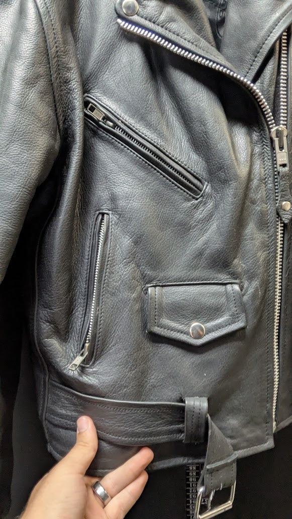 River Road Leather for the Lifestyle women's genuine leather motorcycle jacket — L