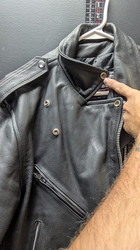 River Road Leather for the Lifestyle women's genuine leather motorcycle jacket — L