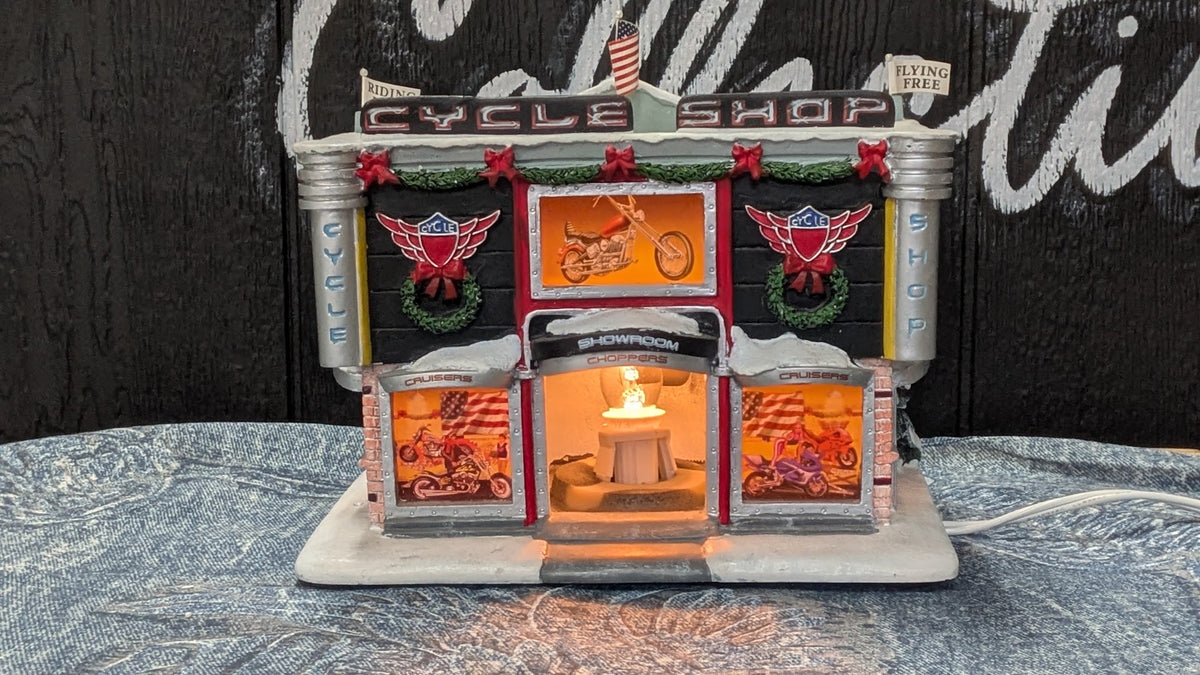 Hawthorne Village “Cycle Shop” – 2005 – #14-19184-001 – Sculpture A1835