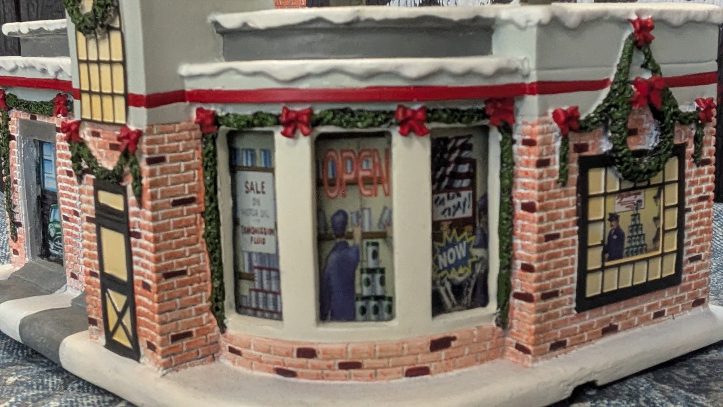 Hawthorne Village Cycle City Gas Station 2006 #003 Christmas Village COA