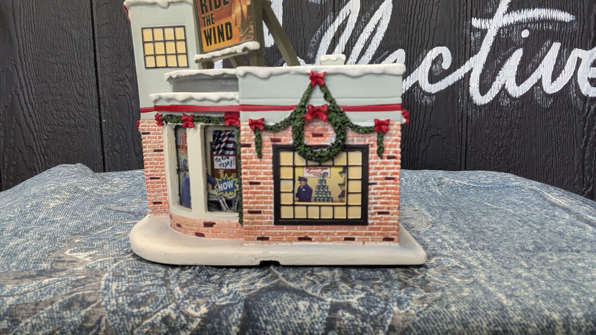 Hawthorne Village Cycle City Gas Station 2006 #003 Christmas Village COA
