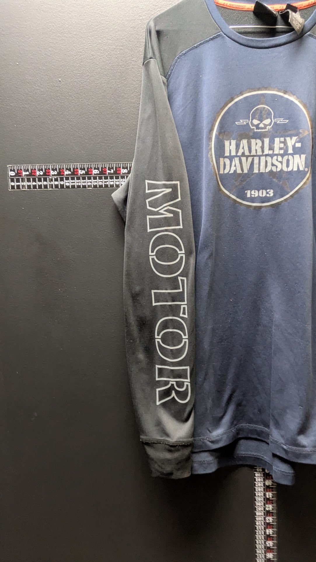 Harley-Davidson H-D Performance 1903 Skull Shirt Men’s Large Long Sleeve