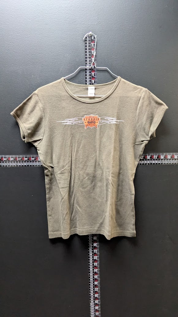 Harley-Davidson Sturgis Women’s Large T-Shirt Brown Bella Biker Tee