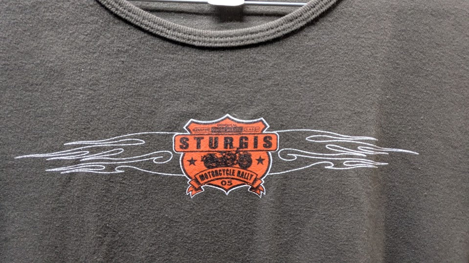 Harley-Davidson Sturgis Women’s Large T-Shirt Brown Bella Biker Tee
