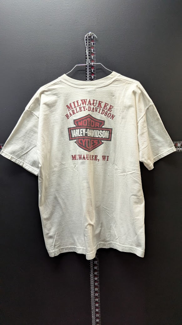 2003 Harley-Davidson 100th Anniversary T-Shirt Men’s XL Milwaukee WI Double Sided