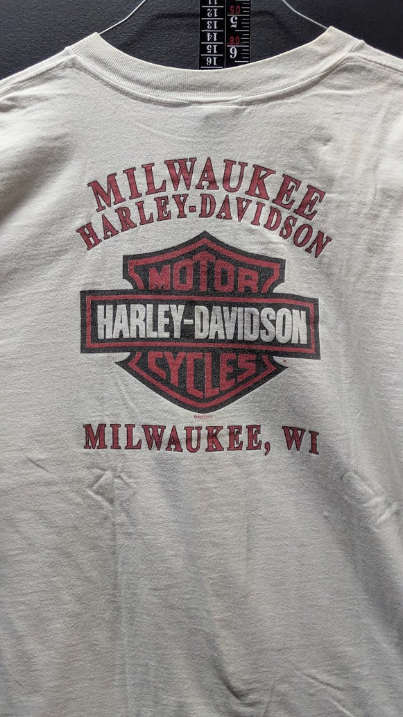 2003 Harley-Davidson 100th Anniversary T-Shirt Men’s XL Milwaukee WI Double Sided