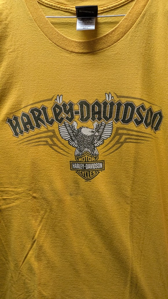 2007 Harley-Davidson Battlefield Gettysburg PA T-Shirt Men’s XL USA Made Eagle