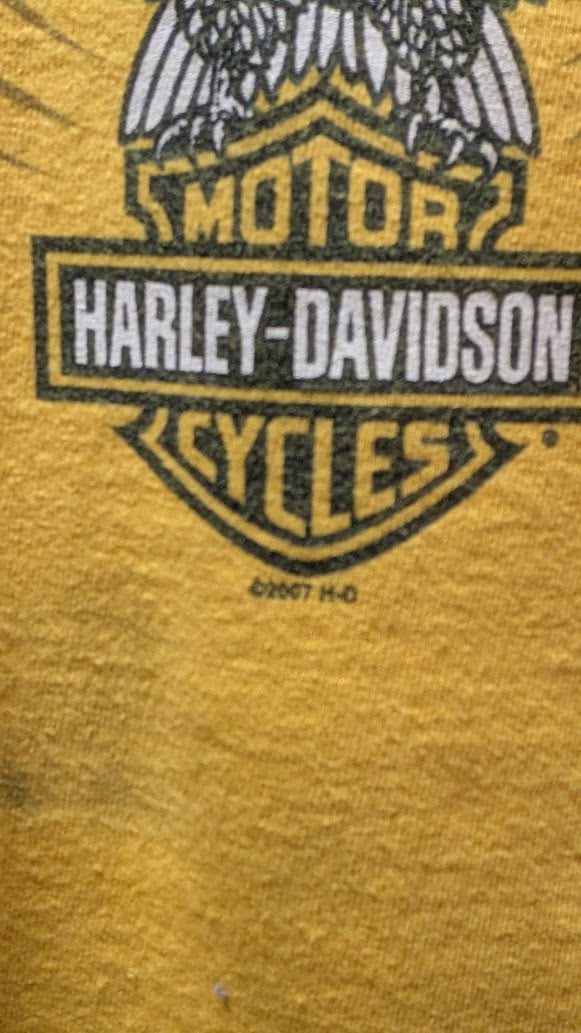 2007 Harley-Davidson Battlefield Gettysburg PA T-Shirt Men’s XL USA Made Eagle