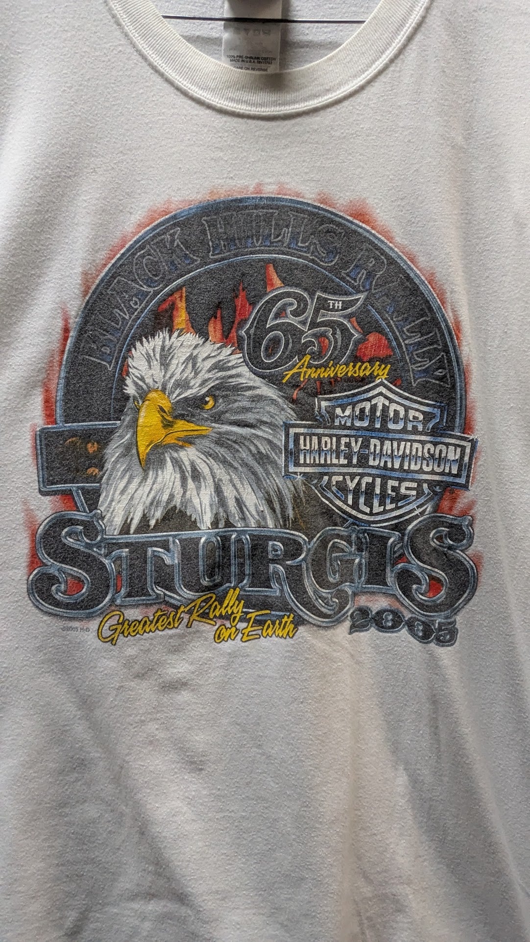 Vintage Harley-Davidson Black Hills Rally 65th Anniversary T-Shirt XL Sturgis 2005