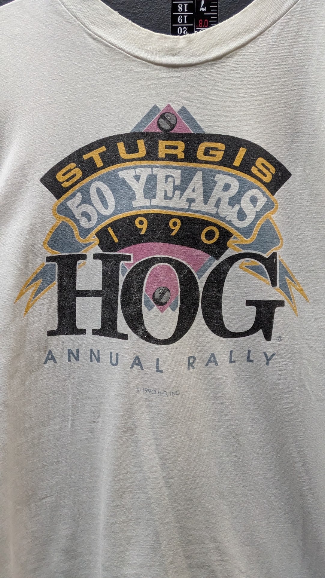 Vintage 1990 Sturgis 50th Anniversary HOG Rally T-Shirt XL Harley-Davidson USA