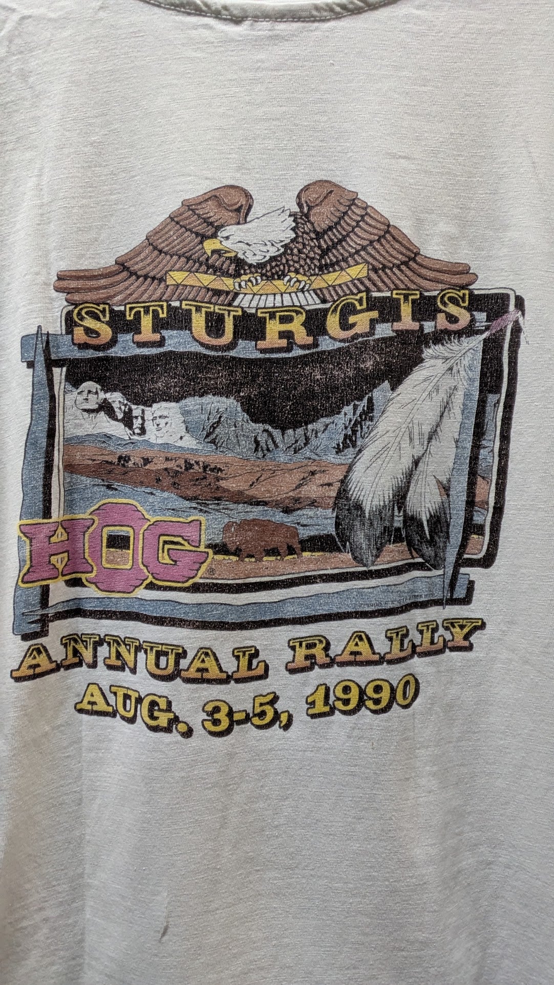 Vintage 1990 Sturgis 50th Anniversary HOG Rally T-Shirt XL Harley-Davidson USA