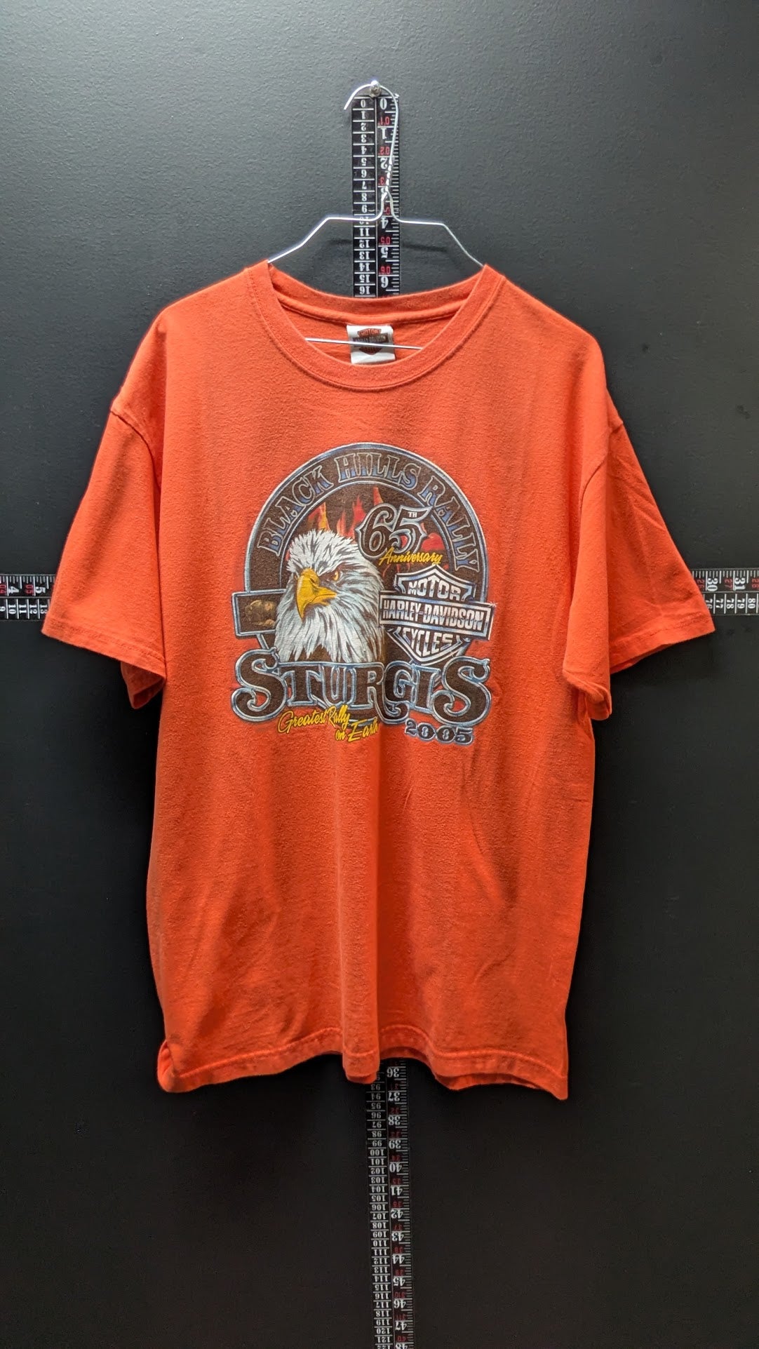 2005 Harley-Davidson Sturgis 65th Anniversary T-Shirt Men’s L Black Hills SD