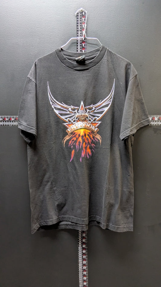 Vintage 2000 Harley-Davidson T-Shirt Men’s L Mid Ohio Springfield OH Closed Dealer