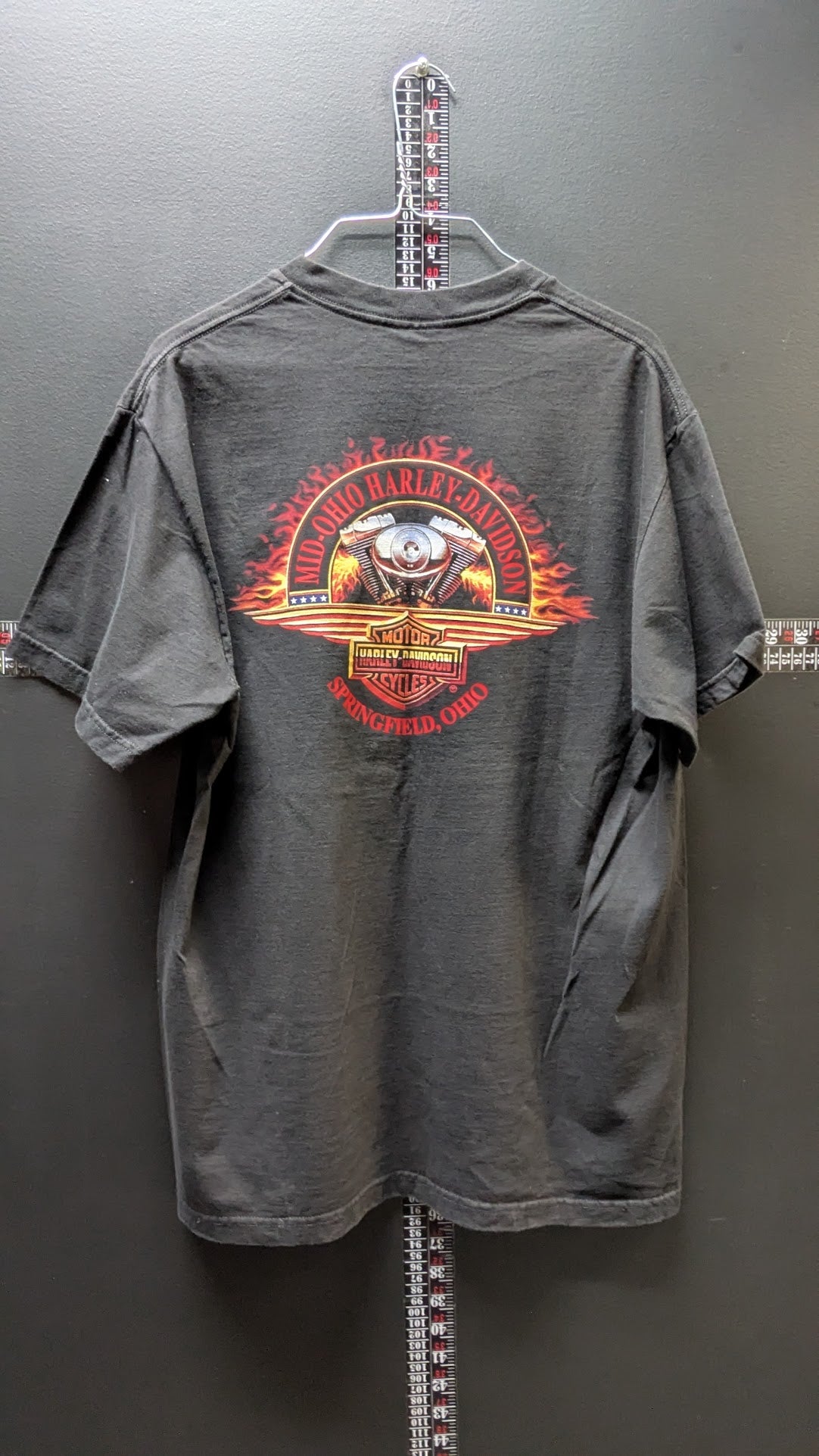 Vintage 2000 Harley-Davidson T-Shirt Men’s L Mid Ohio Springfield OH Closed Dealer