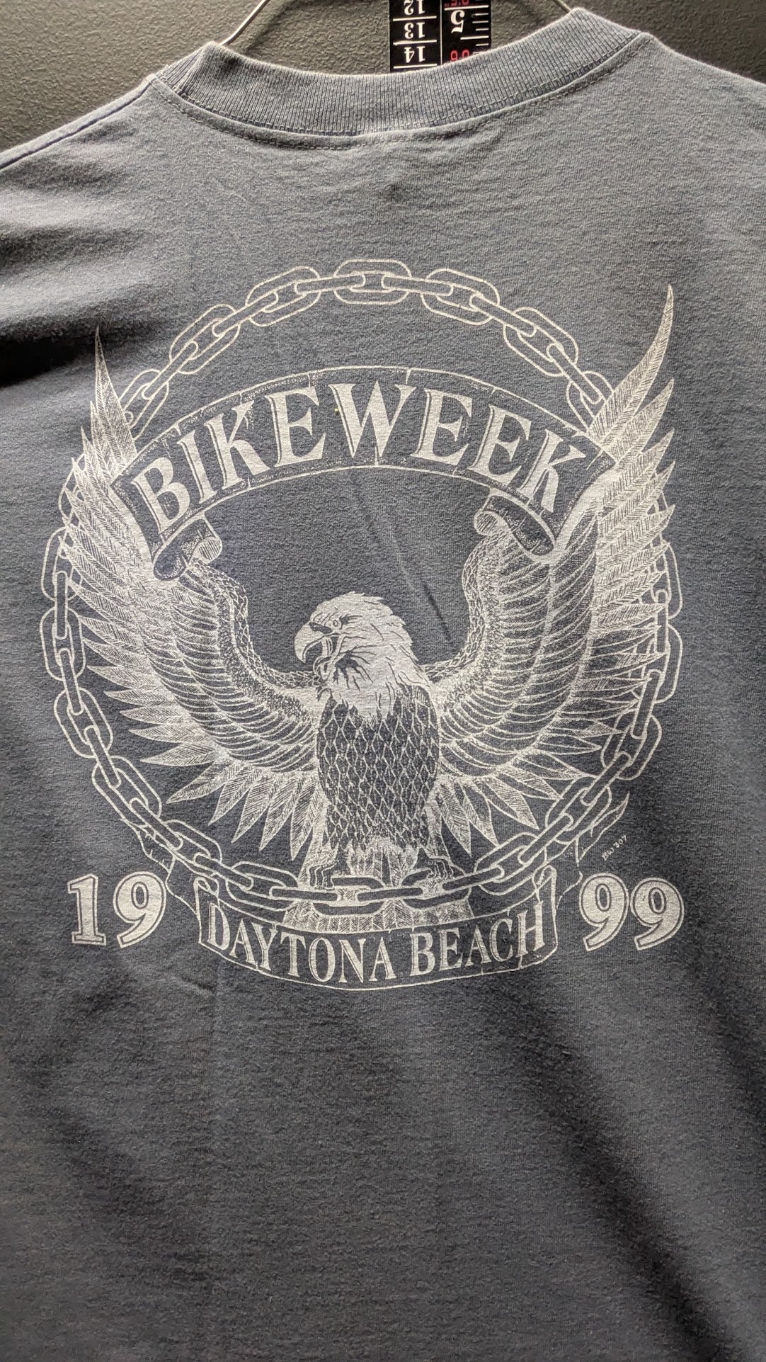 Vintage 1999 Daytona Bike Week T-Shirt Men’s L Cherokee Pride USA Made Eagle