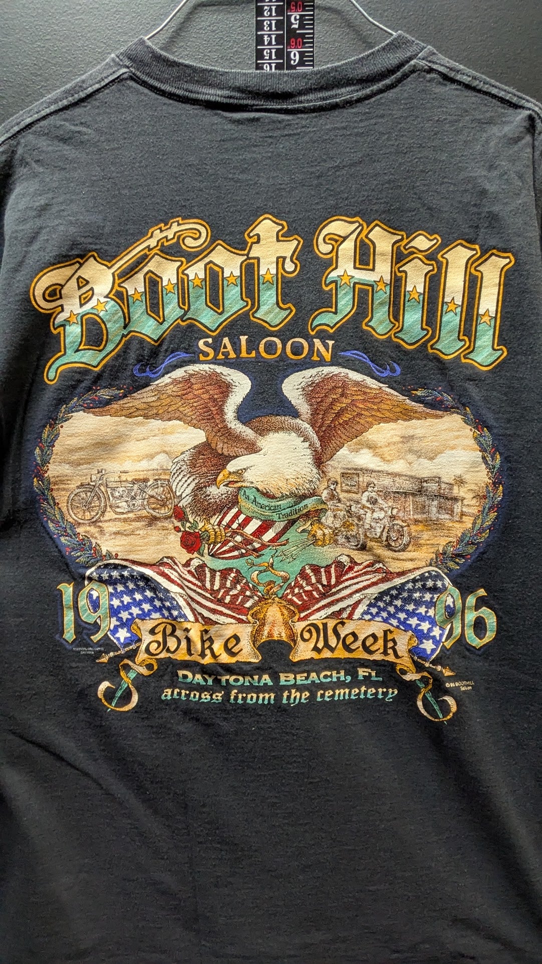Vintage 1996 Boot Hill Saloon Bike Week Daytona Beach Long Sleeve Shirt XL