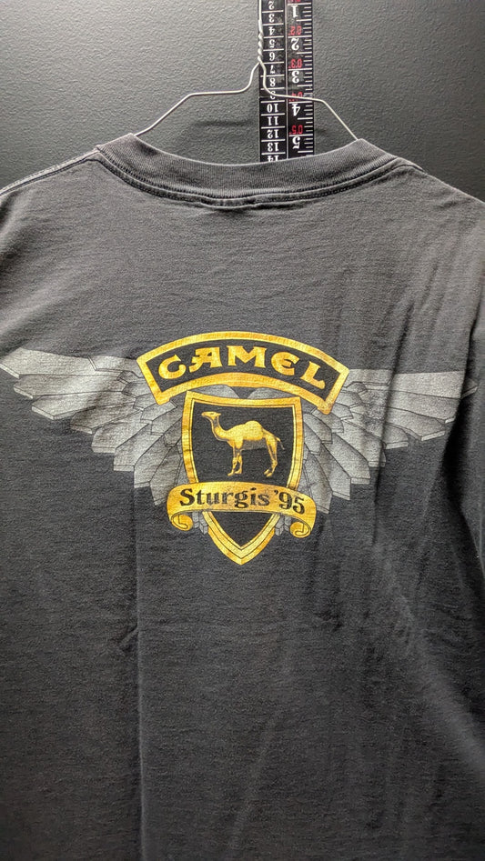 Vintage 1995 Camel Sturgis T-Shirt Men’s XL Cigarette Racing Pocket USA Made