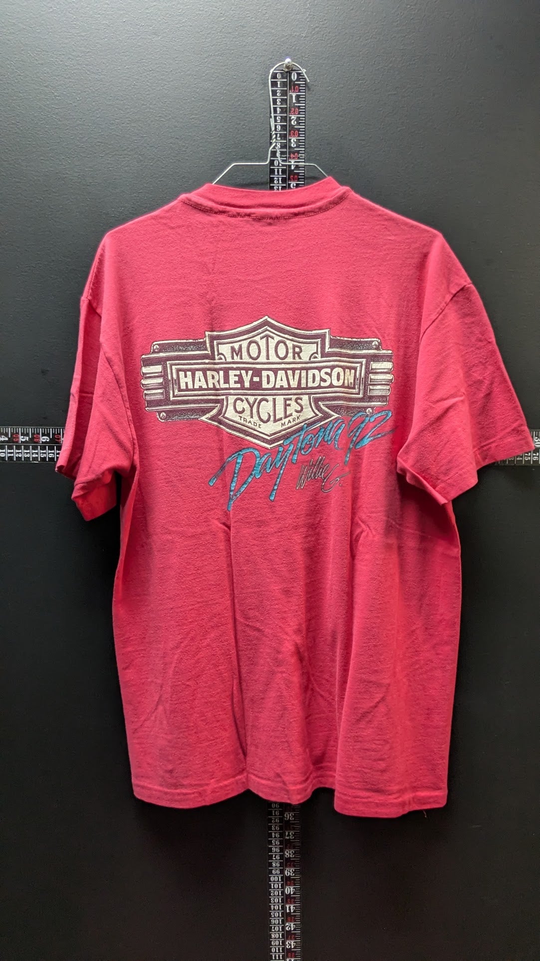 Vintage 1992 Harley-Davidson Daytona ’92 T-Shirt Men’s Large Red Hanes Beefy-T