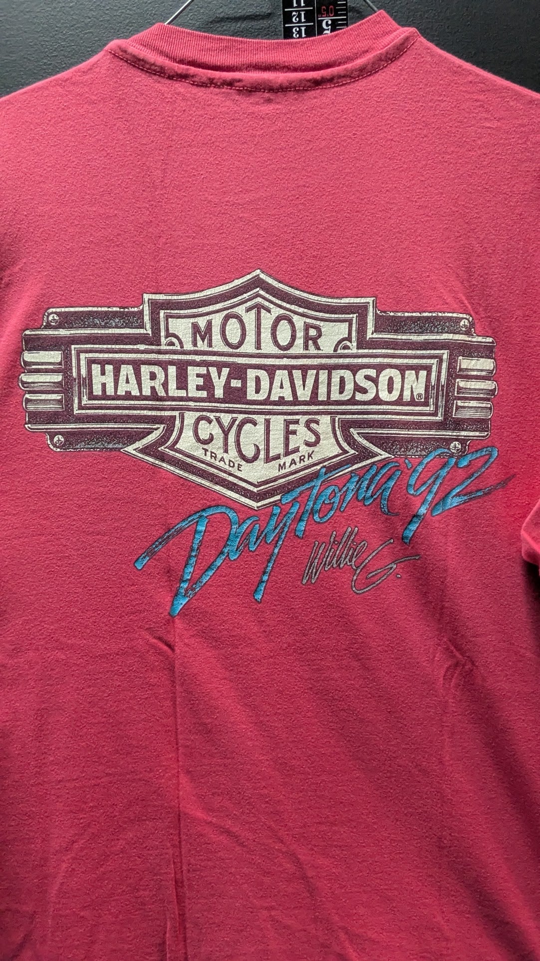 Vintage 1992 Harley-Davidson Daytona ’92 T-Shirt Men’s Large Red Hanes Beefy-T