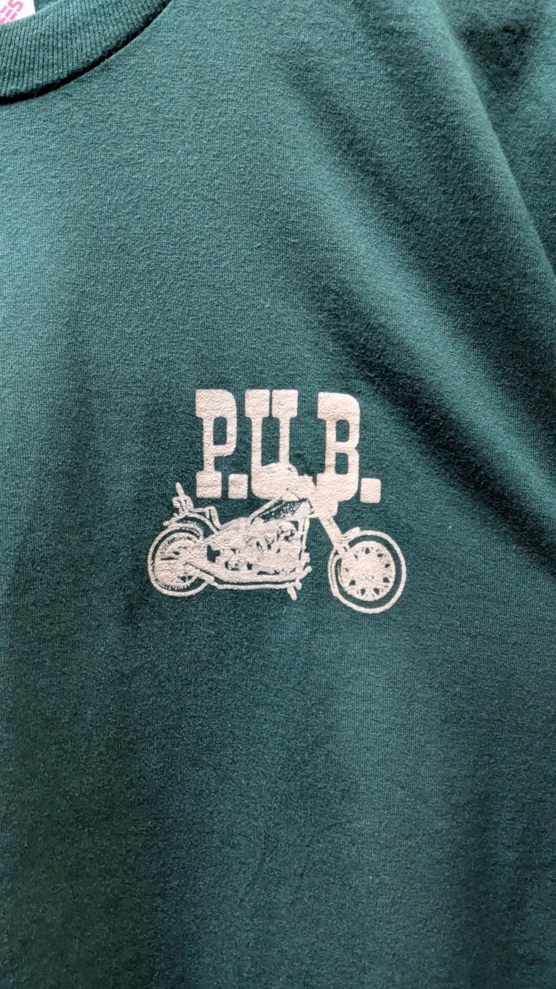 Vintage 90s P.U.B. Motorcycle T-Shirt Large Moline Ohio USA Made Biker Tee