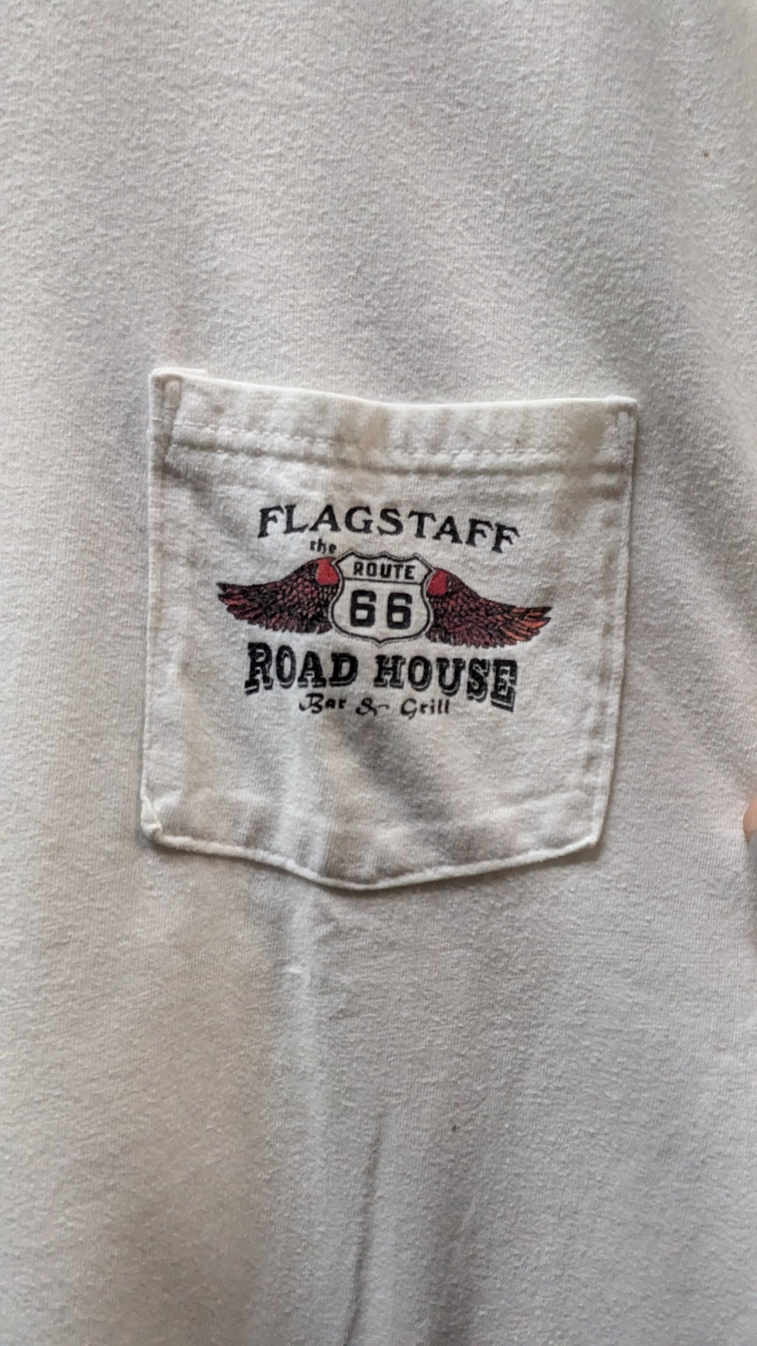 Vintage Flagstaff Route 66 Road House Bar & Grill T-Shirt Made USA