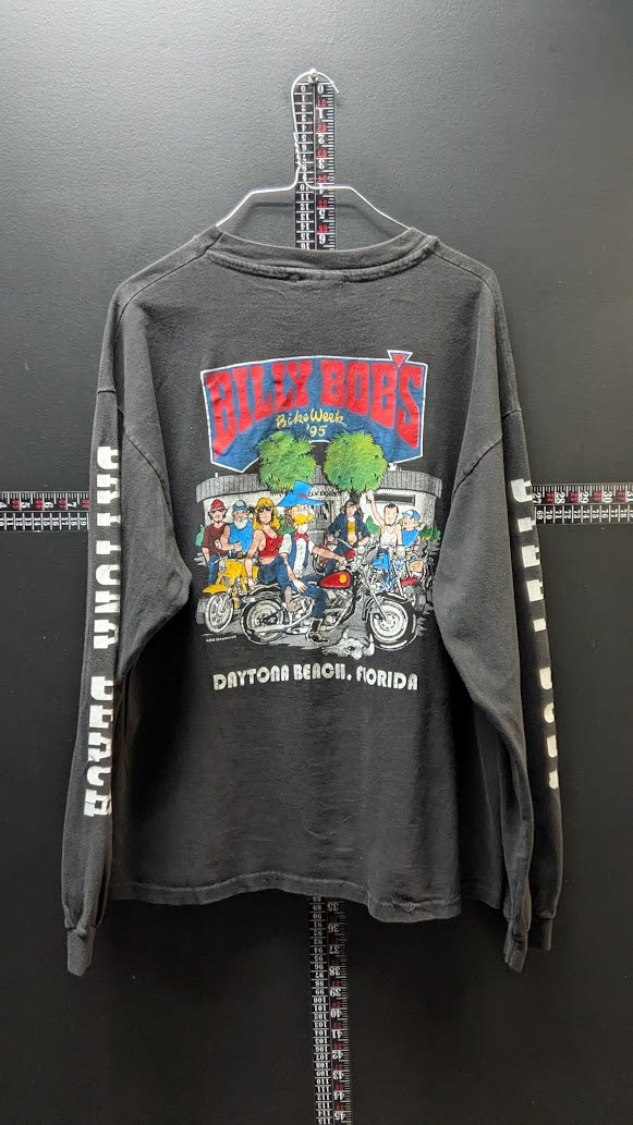 Vintage 1995 Billy Bob's Bike Week Daytona Beach Long Sleeve Shirt XL