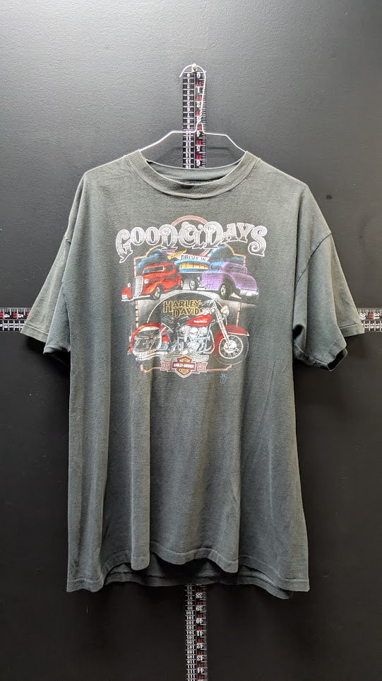 Vintage 1993 3D Emblem Harley-Davidson Yellowstone Jackson Hole XL T-Shirt