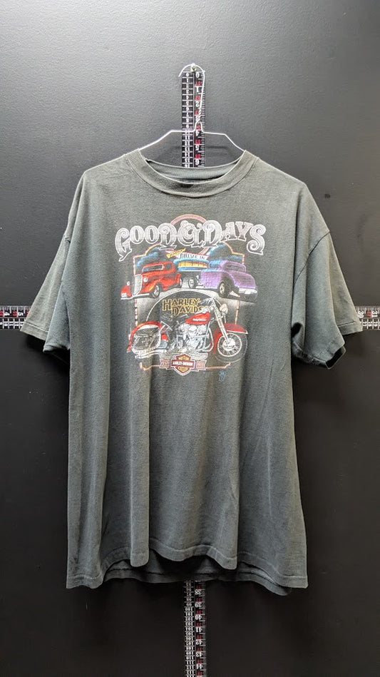 Vintage 1993 3D Emblem Harley-Davidson Yellowstone Jackson Hole XL T-Shirt