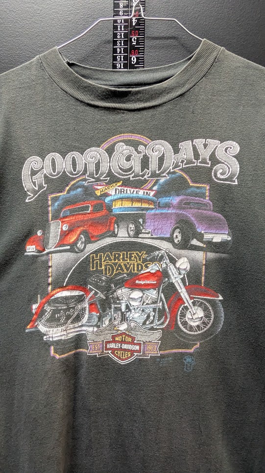 Vintage 1993 3D Emblem Harley-Davidson Yellowstone Jackson Hole XL T-Shirt
