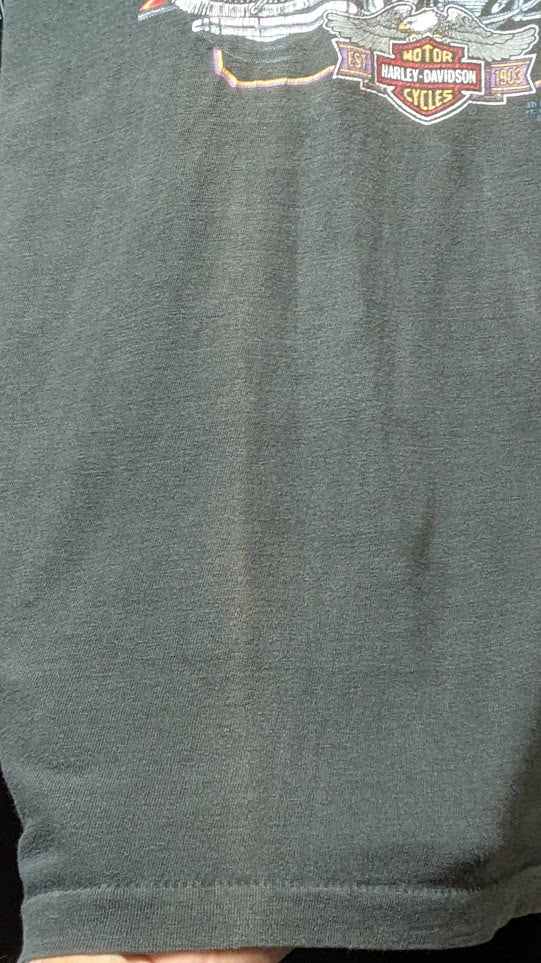 Vintage 1993 3D Emblem Harley-Davidson Yellowstone Jackson Hole XL T-Shirt