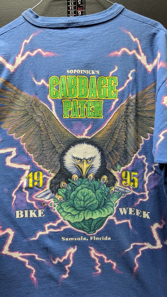Vintage 1995 AOP Sopotnick’s Cabbage Patch Bike Week T-Shirt  XL