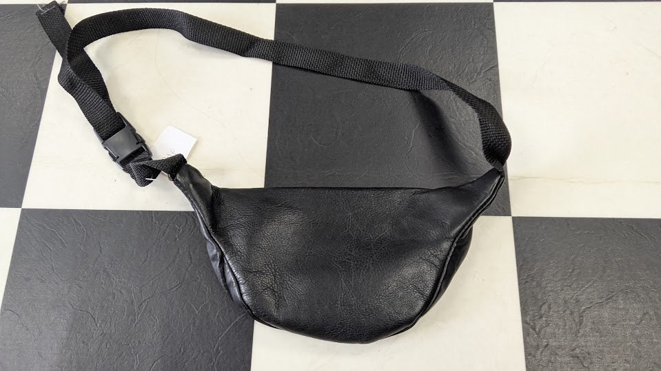 Harley-Davidson Black Faux Leather Waist Bag / Fanny Pack