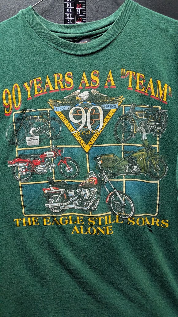 1993 Harley-Davidson 90 Years As A Team Eagle Still Soars T-Shirt XL