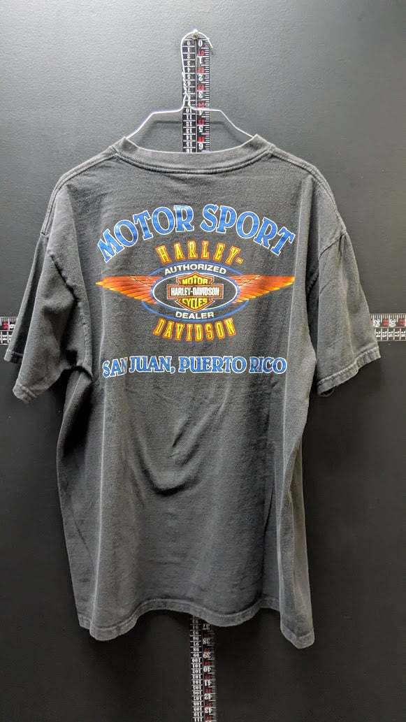 Vintage 1999 Harley-Davidson Fathead T-Shirt Men’s XL San Juan Puerto Rico USA