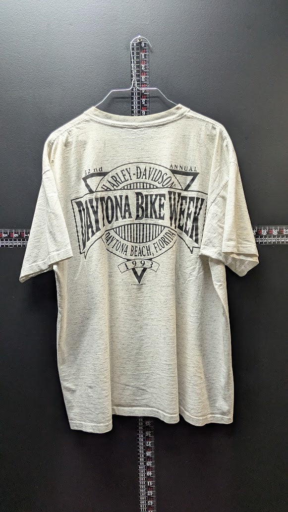 Vintage 1993 Harley-Davidson Daytona Bike Week T-Shirt Men’s XL Milwaukee USA