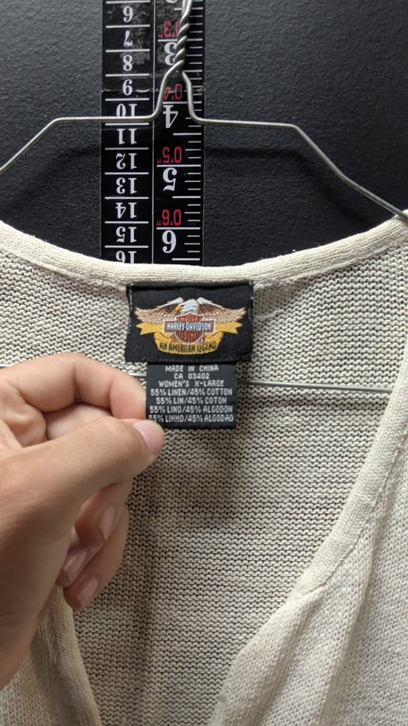 Harley-Davidson Vintage Knit Vest Women’s XL