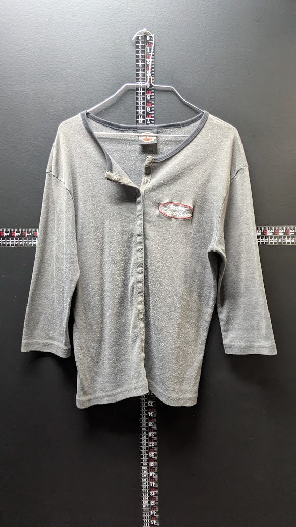 Vintage Harley-Davidson Eagle, PA Henley Shirt  XL