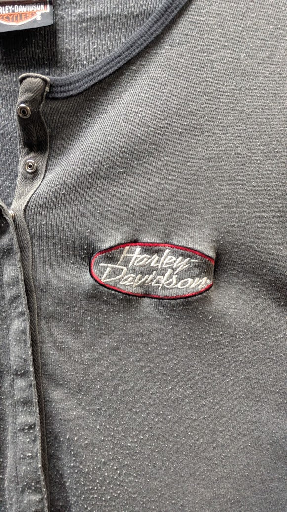 Vintage Harley-Davidson Eagle, PA Henley Shirt  XL