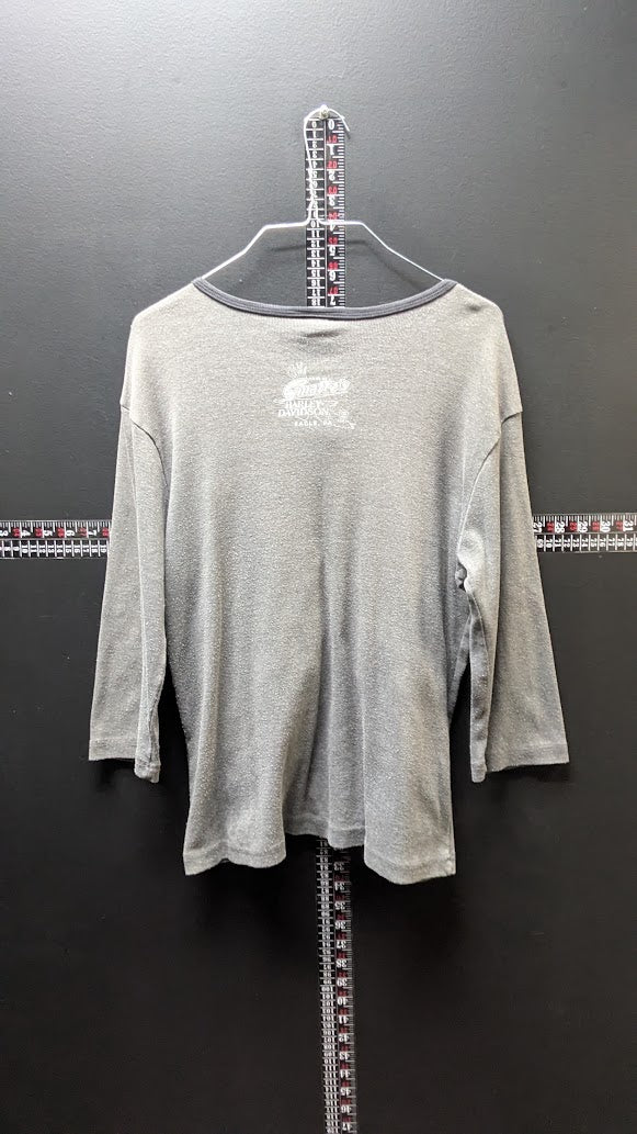 Vintage Harley-Davidson Eagle, PA Henley Shirt  XL