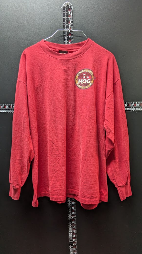 1995 Harley-Davidson HOG Central Rally Rapid City SD Long Sleeve Shirt XL USA