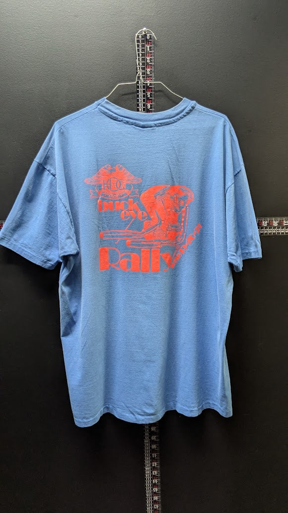 Vintage 1992 Harley-Davidson Buckeye Rally T-Shirt XXL – Marietta, Ohio Riverboat Town